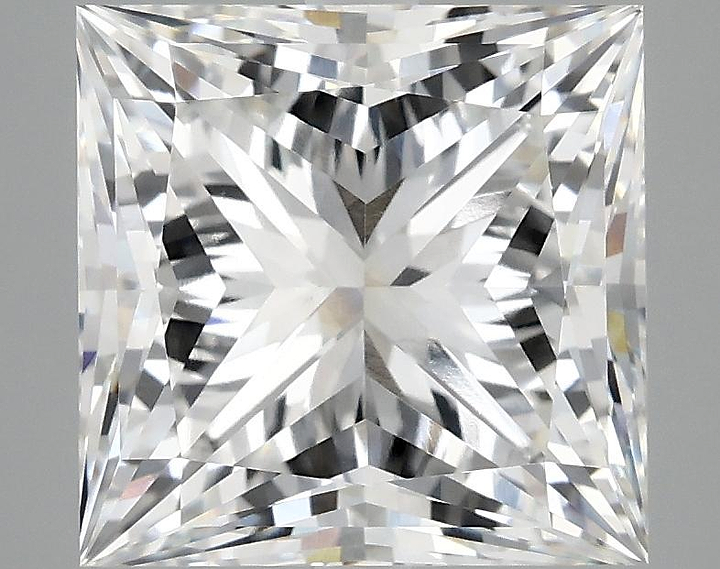 4.87 Carat Princess Shaped Ideal Cut VVS2 IGI Certified Lab Grown Diamond