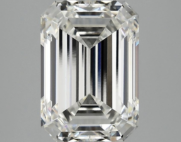 3.09 Carat Emerald Shaped Ideal Cut VVS2 IGI Certified Lab Grown Diamond