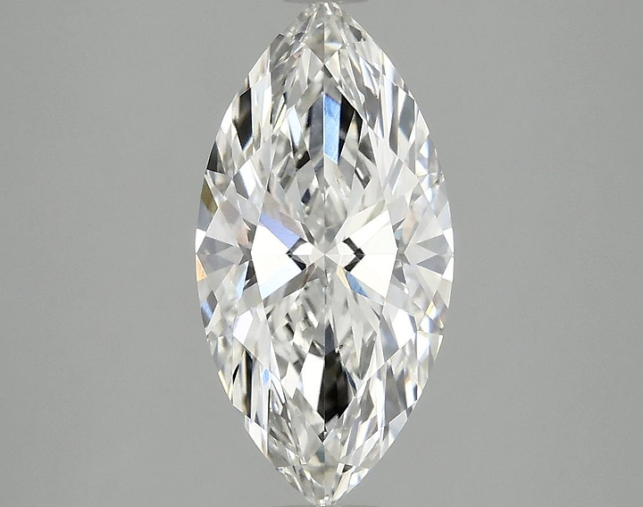 2.1 Carat Marquise Shaped Ideal Cut VVS2 IGI Certified Lab Grown Diamond