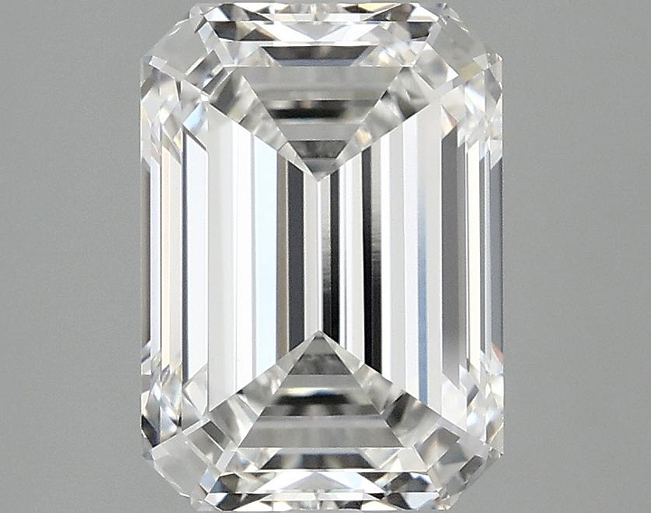 3.08 Carat Emerald Shaped Ideal Cut VVS2 IGI Certified Lab Grown Diamond