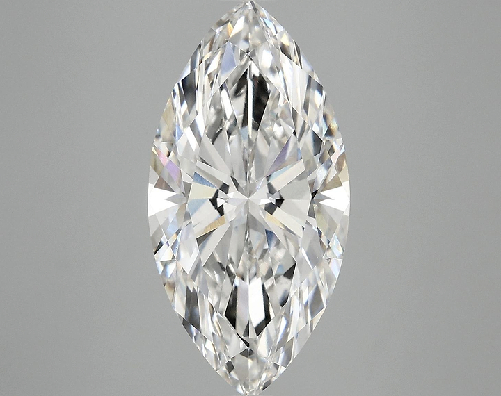 5.0 Carat Marquise Shaped Ideal Cut VVS2 GSI Certified Lab Grown Diamond