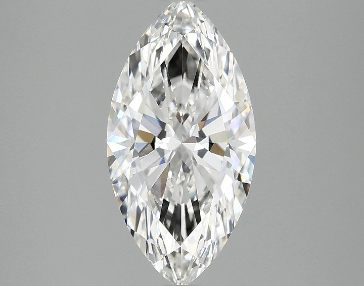 2.07 Carat Marquise Shaped Ideal Cut VVS1 IGI Certified Lab Grown Diamond