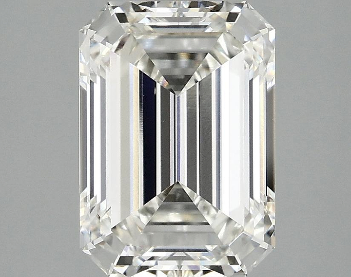 2.83 Carat Emerald Shaped Ideal Cut VVS2 IGI Certified Lab Grown Diamond