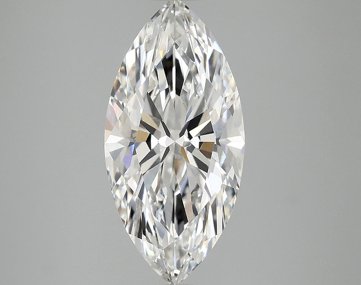 3.08 Carat Marquise Shaped Excellent Cut VVS2 IGI Certified Lab Grown Diamond
