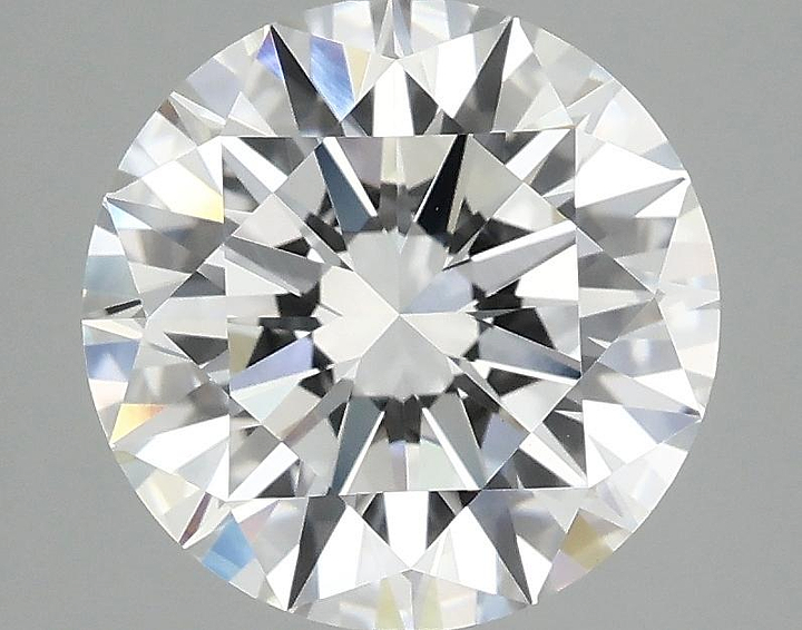 3.09 Carat Round Shaped Ideal Cut VVS2 IGI Certified Lab Grown Diamond