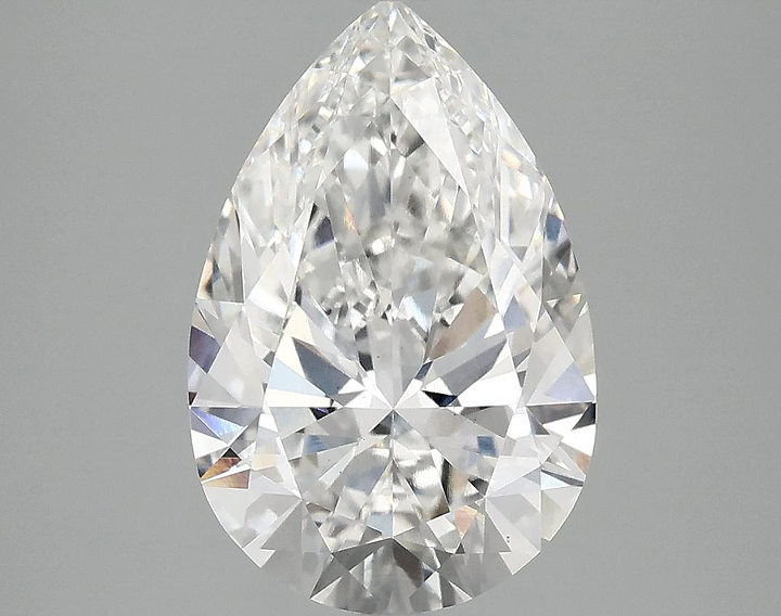 3.08 Carat Pear Shaped Excellent Cut VS1 IGI Certified Lab Grown Diamond