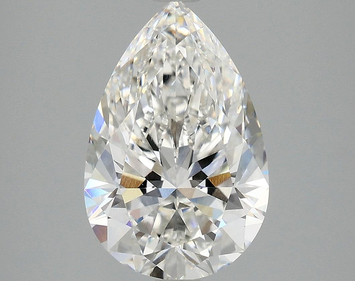 3.06 Carat Pear Shaped Excellent Cut VVS2 IGI Certified Lab Grown Diamond