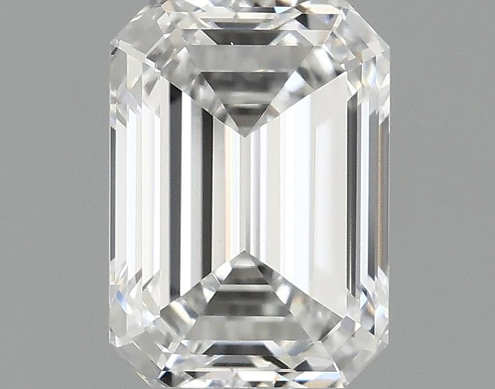 0.97 Carat Emerald Shaped Excellent Cut VVS2 IGI Certified Lab Grown Diamond