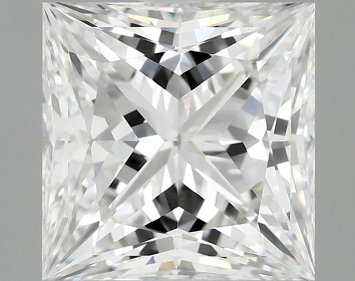 2.08 Carat Princess Shaped Ideal Cut VVS2 IGI Certified Lab Grown Diamond