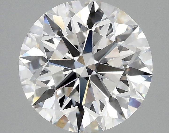 3.07 Carat Round Shaped Excellent Cut VVS2 IGI Certified Lab Grown Diamond