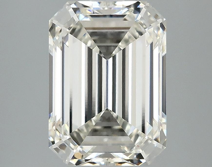 3.08 Carat Emerald Shaped Ideal Cut VVS2 IGI Certified Lab Grown Diamond