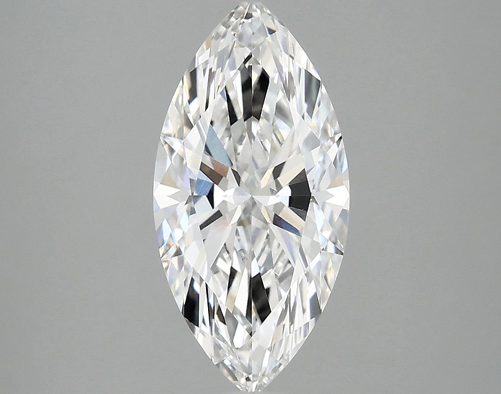 2.1 Carat Marquise Shaped Excellent Cut VVS2 IGI Certified Lab Grown Diamond