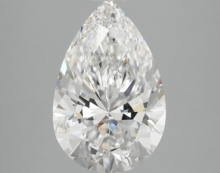 3.03 Carat Pear Shaped Ideal Cut VVS2 IGI Certified Lab Grown Diamond
