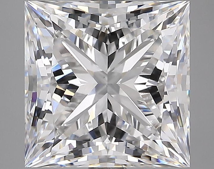5.09 Carat Princess Shaped Ideal Cut VS1 IGI Certified Lab Grown Diamond