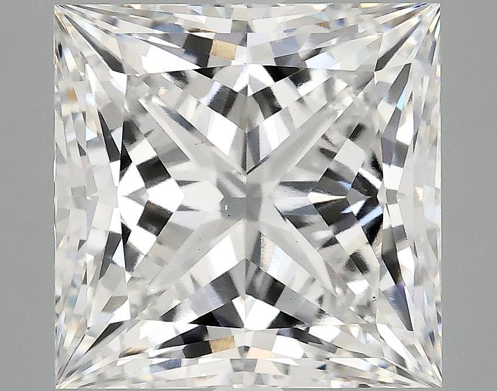 5.1 Carat Princess Shaped Ideal Cut VS1 IGI Certified Lab Grown Diamond