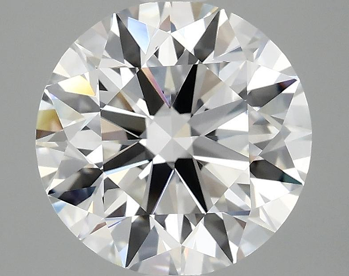 3.07 Carat Round Shaped Excellent Cut VVS2 IGI Certified Lab Grown Diamond