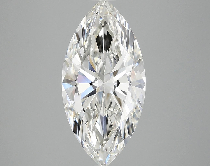3.02 Carat Marquise Shaped Ideal Cut VVS2 IGI Certified Lab Grown Diamond