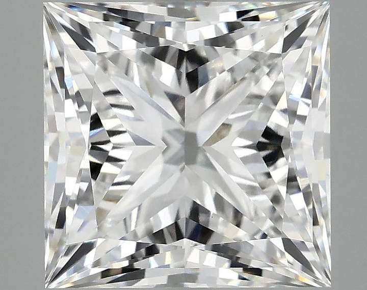 5.07 Carat Princess Shaped Ideal Cut VVS2 IGI Certified Lab Grown Diamond