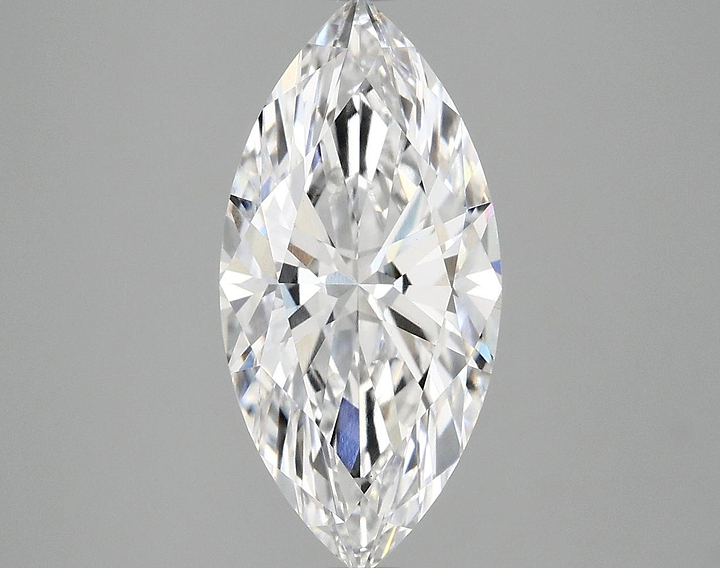 3.09 Carat Marquise Shaped Excellent Cut VVS2 IGI Certified Lab Grown Diamond