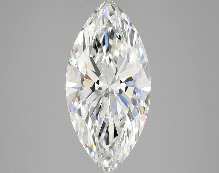 3.02 Carat Marquise Shaped Excellent Cut VVS2 IGI Certified Lab Grown Diamond