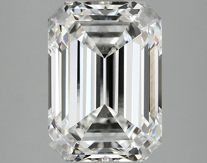 3.06 Carat Emerald Shaped Ideal Cut VVS2 IGI Certified Lab Grown Diamond