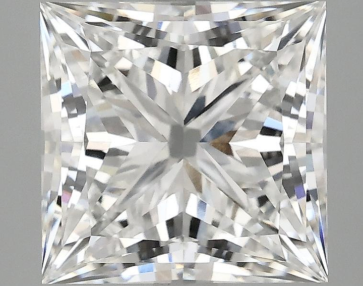4.01 Carat Princess Shaped Ideal Cut VVS2 IGI Certified Lab Grown Diamond