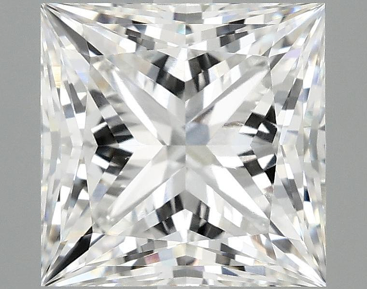 4.17 Carat Princess Shaped Ideal Cut VVS2 IGI Certified Lab Grown Diamond
