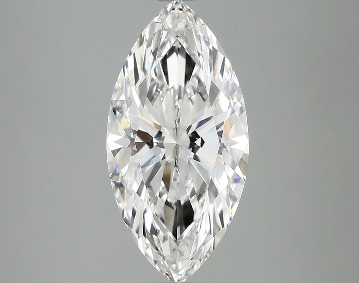 3.09 Carat Marquise Shaped Ideal Cut VVS2 IGI Certified Lab Grown Diamond