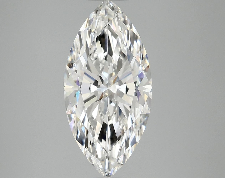 3.03 Carat Marquise Shaped Excellent Cut VVS2 IGI Certified Lab Grown Diamond