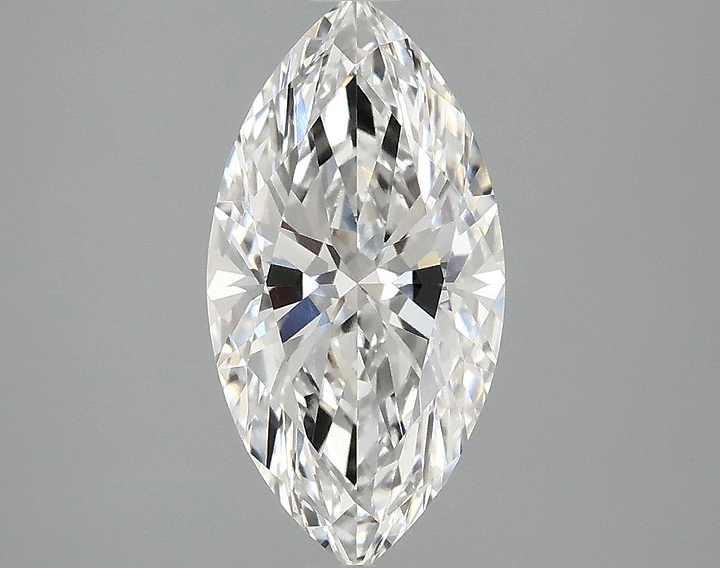 2.1 Carat Marquise Shaped Ideal Cut VVS2 IGI Certified Lab Grown Diamond