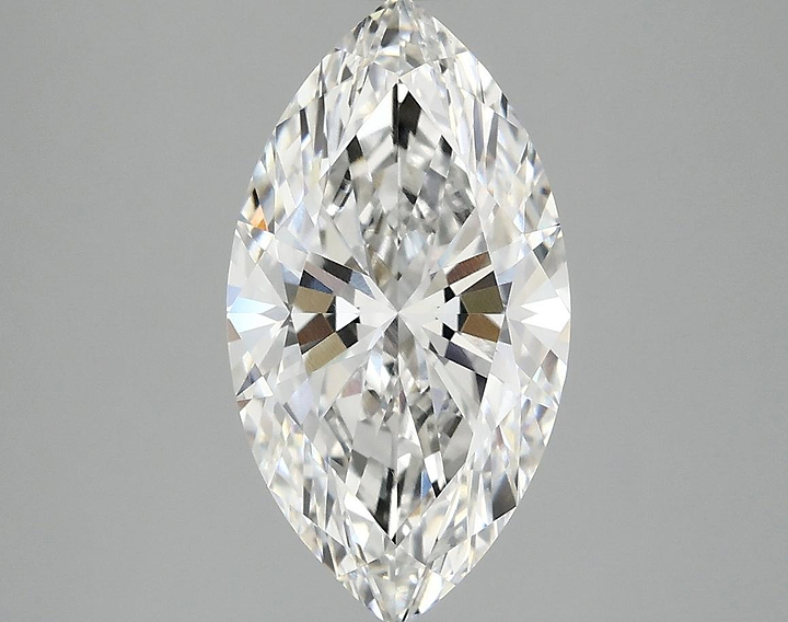 2.8 Carat Marquise Shaped Excellent Cut VVS2 IGI Certified Lab Grown Diamond