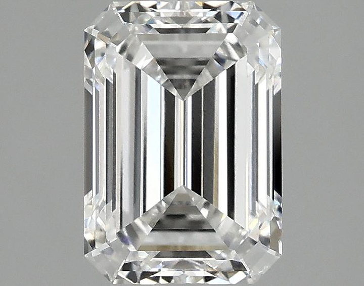 2.1 Carat Emerald Shaped Ideal Cut VVS2 IGI Certified Lab Grown Diamond