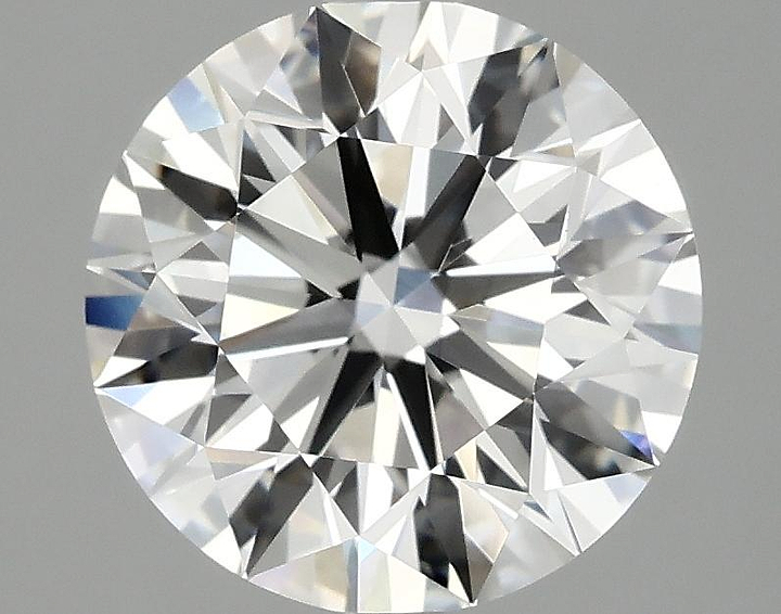 3.04 Carat Round Shaped Ideal Cut VVS2 IGI Certified Lab Grown Diamond