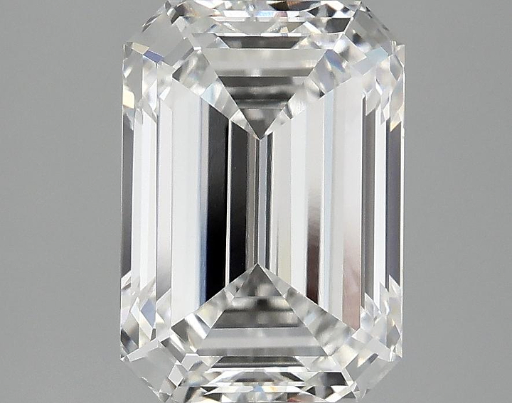 2.87 Carat Emerald Shaped Ideal Cut VVS2 IGI Certified Lab Grown Diamond