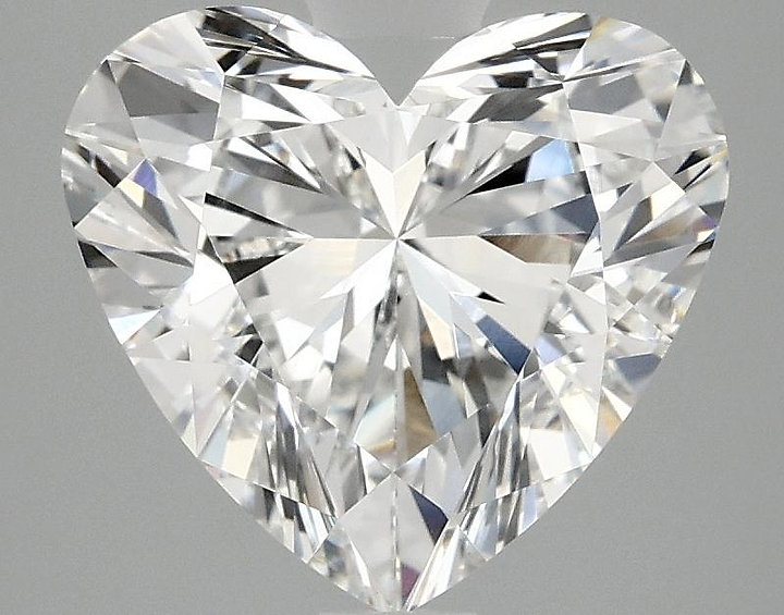 3.09 Carat Heart Shaped Ideal Cut VVS2 IGI Certified Lab Grown Diamond