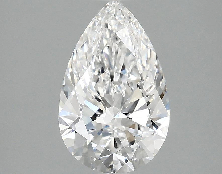 1.56 Carat Pear Shaped Ideal Cut VVS2 IGI Certified Lab Grown Diamond