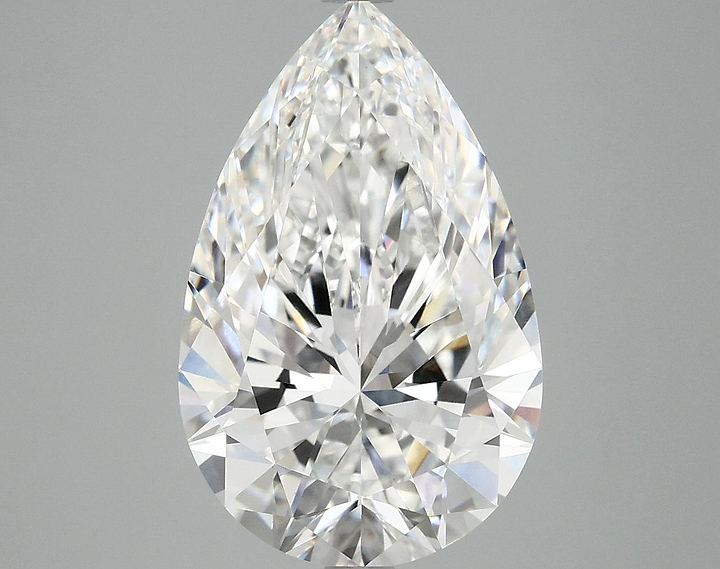 5.06 Carat Pear Shaped Ideal Cut VVS2 IGI Certified Lab Grown Diamond