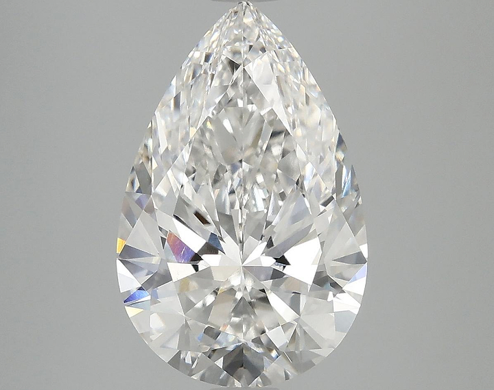 4.03 Carat Pear Shaped Ideal Cut VS1 GSI Certified Lab Grown Diamond