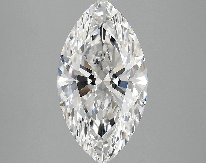 3.07 Carat Marquise Shaped Excellent Cut VVS2 IGI Certified Lab Grown Diamond