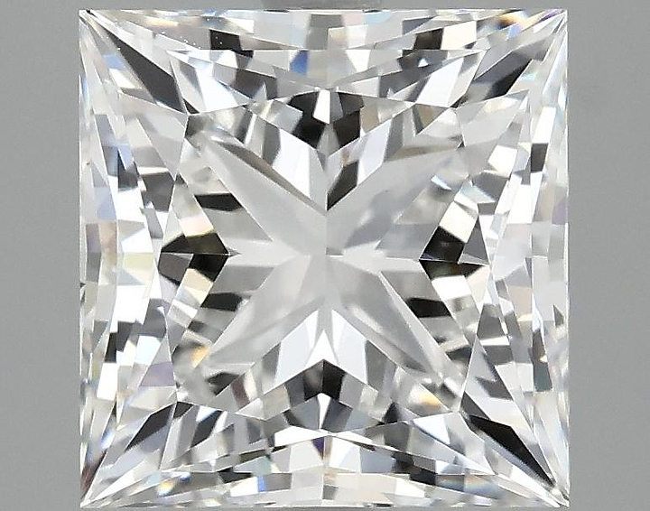 4.25 Carat Princess Shaped Ideal Cut VVS2 IGI Certified Lab Grown Diamond