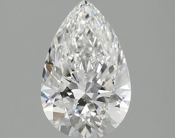 1.57 Carat Pear Shaped Ideal Cut VVS2 IGI Certified Lab Grown Diamond