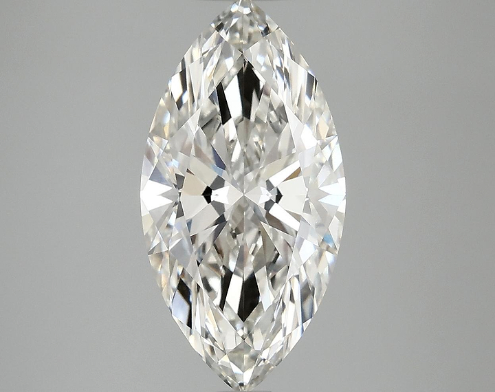 3.02 Carat Marquise Shaped Ideal Cut VVS2 IGI Certified Lab Grown Diamond
