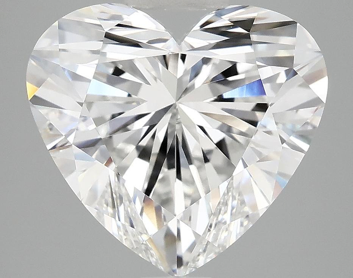 5.04 Carat Heart Shaped Ideal Cut VVS2 IGI Certified Lab Grown Diamond