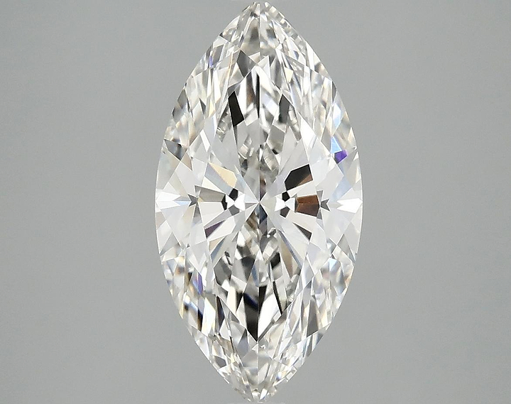 2.45 Carat Marquise Shaped Ideal Cut VVS2 IGI Certified Lab Grown Diamond