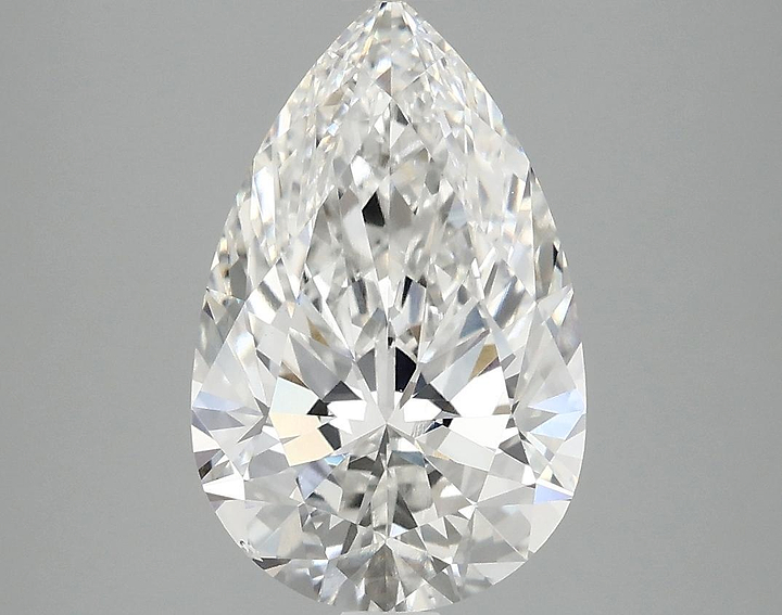 3.07 Carat Pear Shaped Ideal Cut VS2 IGI Certified Lab Grown Diamond
