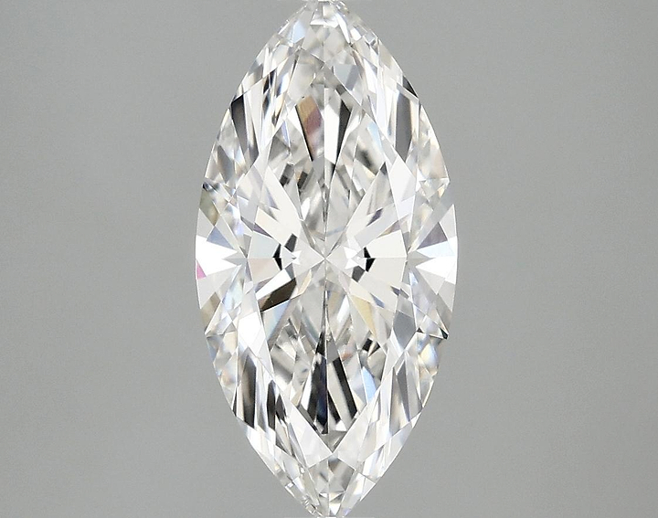 2.03 Carat Marquise Shaped Excellent Cut VVS2 IGI Certified Lab Grown Diamond