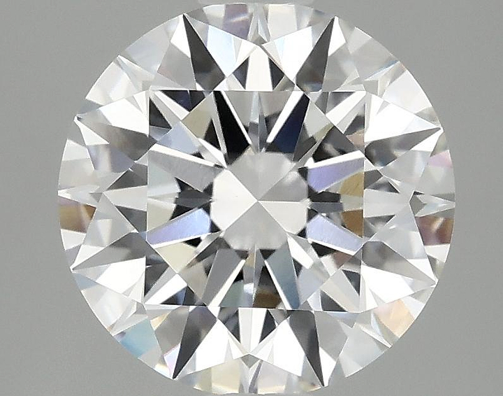3.08 Carat Round Shaped Ideal Cut VVS2 IGI Certified Lab Grown Diamond