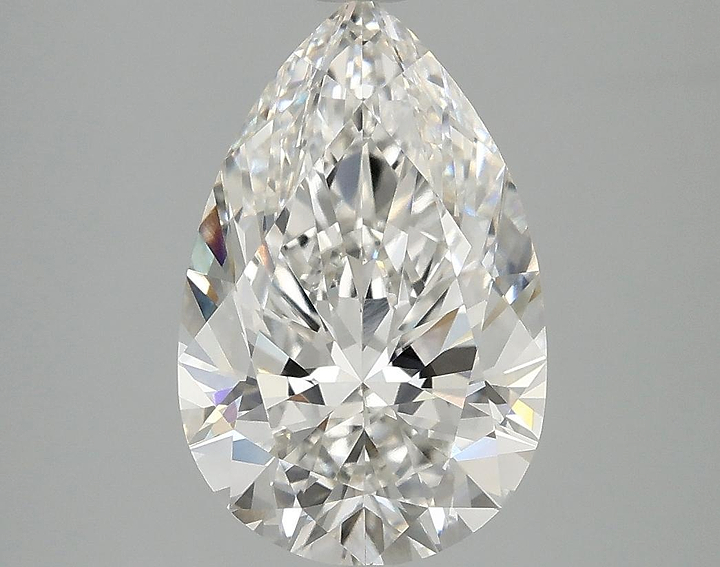 3.09 Carat Pear Shaped Ideal Cut VVS2 IGI Certified Lab Grown Diamond