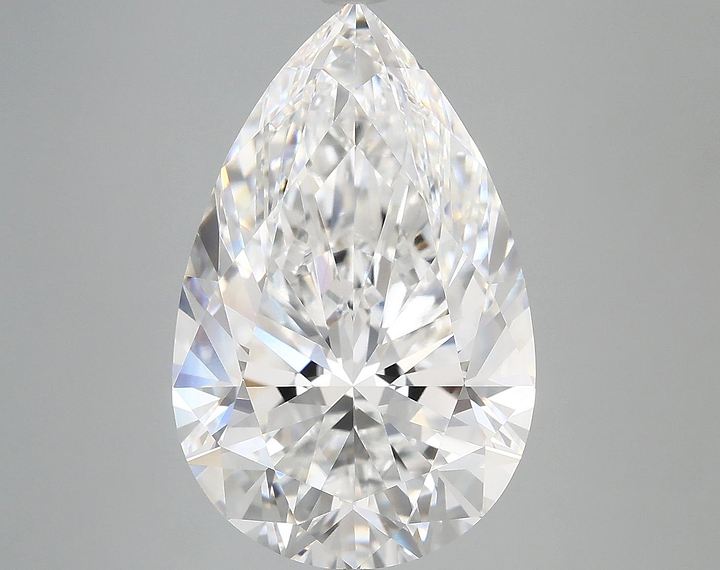 7.38 Carat Pear Shaped Ideal Cut VVS2 IGI Certified Lab Grown Diamond