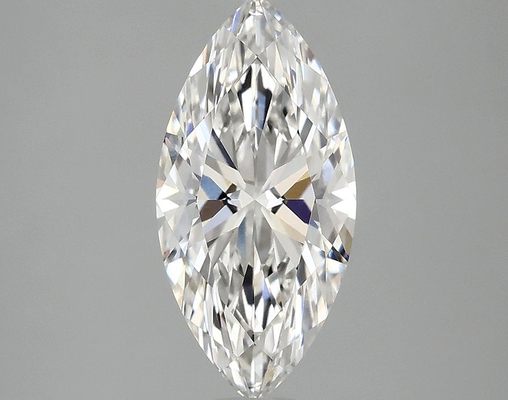 2.01 Carat Marquise Shaped Ideal Cut VVS2 IGI Certified Lab Grown Diamond